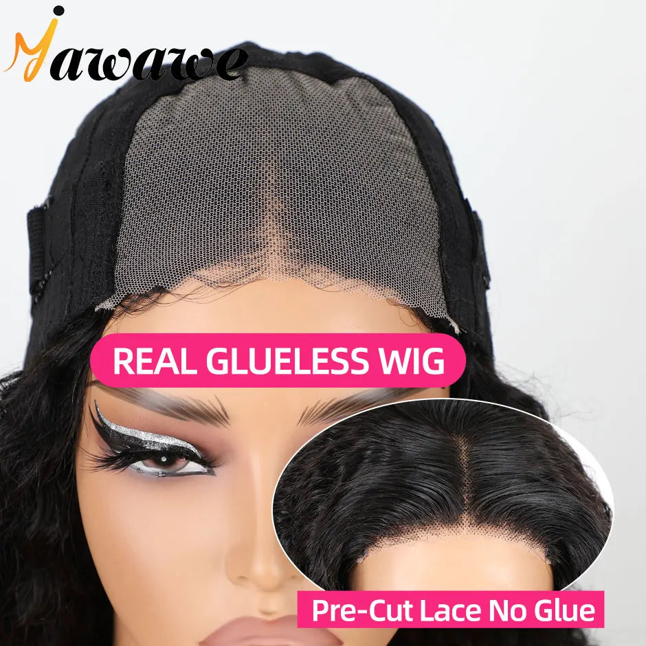 Clearance Sale Body wave 100% Glueless preplucked human wigs ready to go HD lace frontal wig Wear Go human hair wigs for women