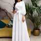 Autumn Women Casual Sashes Dress