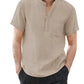 Men’s Casual Cotton Linen T-Shirt