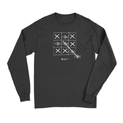 Fish Tick Tack Toe Men Long Sleeve Shirt