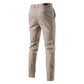 Solid Color Slim Fit Men's Pants