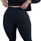 2 Piece Outfits Sexy Bodycon Long Sleeve Crop Top with Long Pants T...