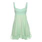 French Green Dress