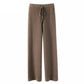 Vintage Casual Knitted Wide Leg Pants