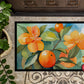 Florida Orange Blossom in Watercolor Doormat
