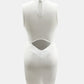 Cutout Mock Neck Sleeveless Dress