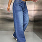 Wide Leg Jeans with Pockets