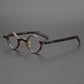 Men's Irregular Shape Republic Of China Style Vintage Glasses Rim