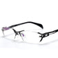 Glasses Frame Rimless Pure Titanium Glasses Frame Women