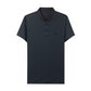 Men's Lapel Plaid Printed Seamless High Elasticity Ice Silk Short Sleeve