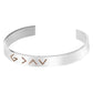 Women's Flat Head Character High Fashion Simple Stainless Steel Bracelet
