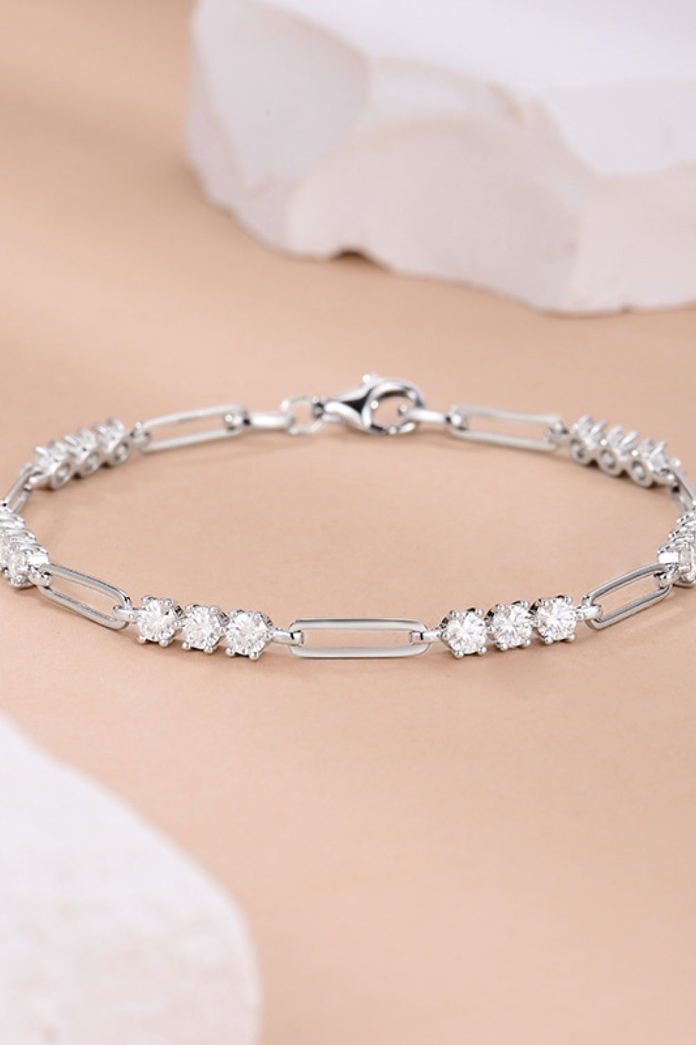 1.8 Carat Moissanite 925 Sterling Silver Bracelet