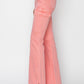 RISEN Full Size High Rise Side Slit Cargo Bootcut Jeans