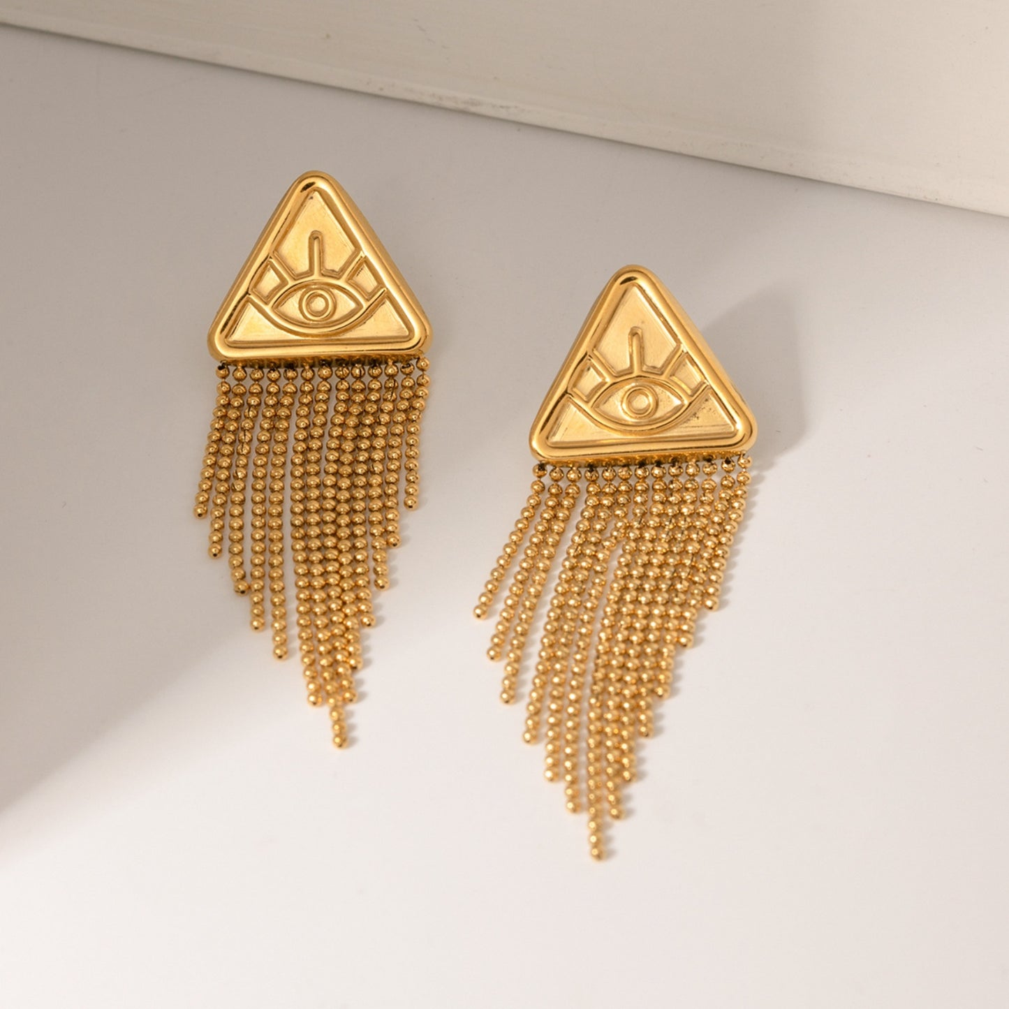 18K Gold-Plated Stainless Steel Geometric Earrings