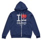 I Love Camp Zip Hoodie for Men