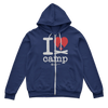 I Love Camp Zip Hoodie for Men