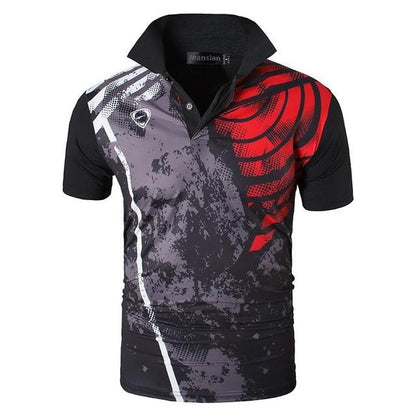 Men's Sports T-shirt Polo Shirt Short Sleeve Red Shirt Golf Tennis