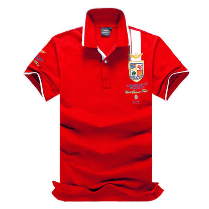 Spot Brand Men's Polo Shirt Lapel Short-sleeved T-shirt Cotton Hot Sale At AliExpress