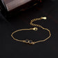 Double Bezel Setting Simple Language Bracelet