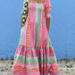 Striped Patchwork Pleated Maxi Dresses