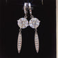 10 Carat Moissanite 925 Sterling Silver Earrings