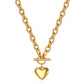 Stainless Steel OT Buckle Heart-shaped Suit Bracelet