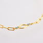 Rectangular Chain Horse Eye Long Bracelet