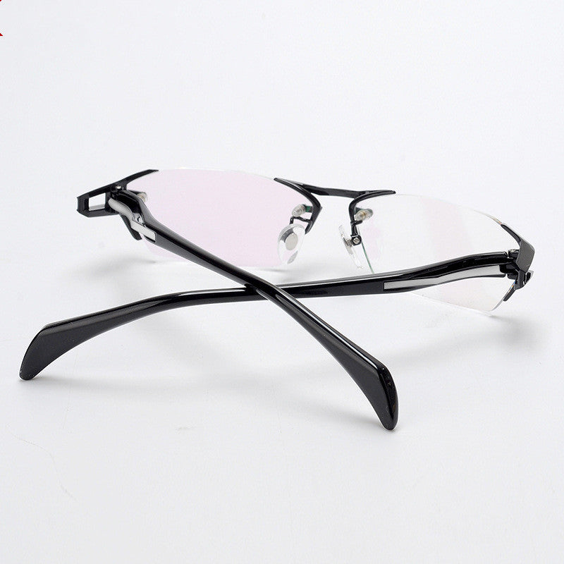 Glasses Frame Rimless Pure Titanium Glasses Frame Women