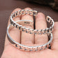 Women's S925 Sterling Silver Retro Opening Distressed Simple Bracelet