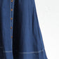 Cross Border Amazon Independent Station Sling Distressed Casual Style Button Denim Long Dress