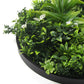 Artificial Green Wall Disc 20" Black Frame UV Resistant