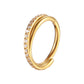 G23 Stainless Steel High-grade Piercing Jewelry Zircon Nose Ring