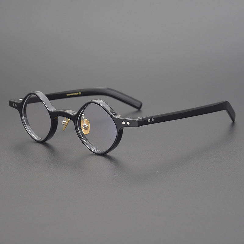 Men's Irregular Shape Republic Of China Style Vintage Glasses Rim