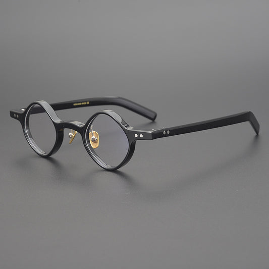 Men's Irregular Shape Republic Of China Style Vintage Glasses Rim