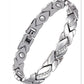 Leaves Diamond Magnet Bracelet Bronze Brushed