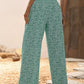Ditsy Floral Print Wide Leg Pants