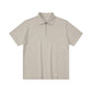 Half Zipper Short-sleeved T-shirt Men's Lapel Polo Shirt