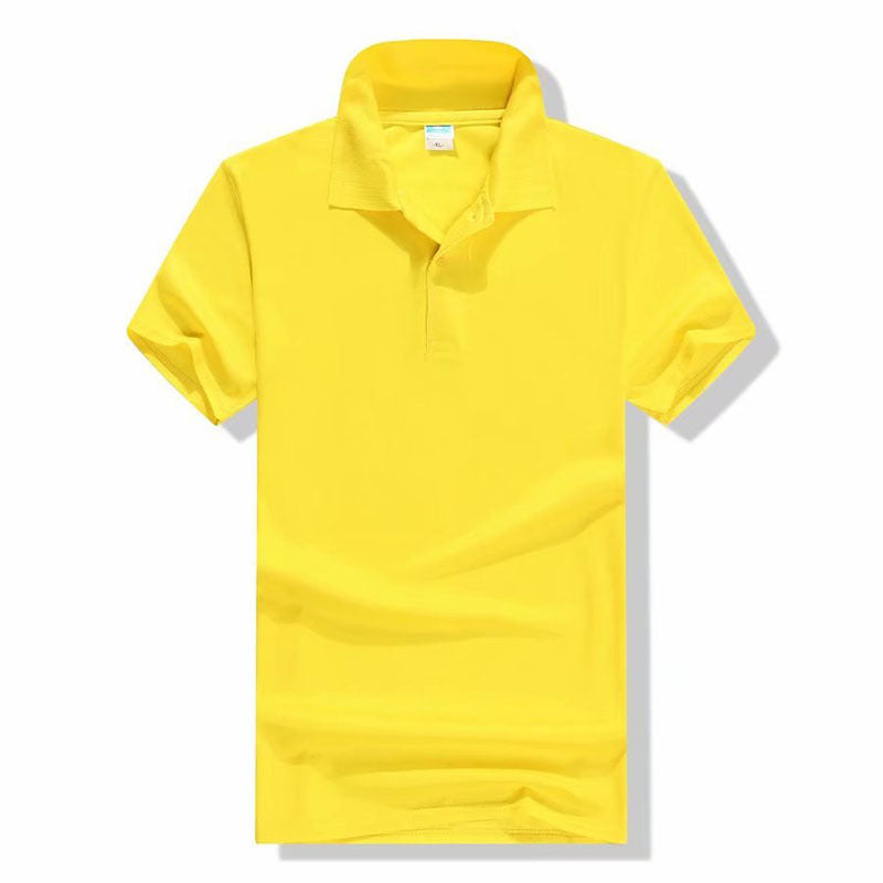 Cotton-polyester Polo Shirt Short-sleeved Work Clothes Custom Printed Culture Advertising Shirt Business Attire Lapel T-shirt Embroidery
