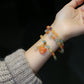 Ethnic Style Natural Jinsi Jade Bracelet Xinjiang Cinnabar Jade