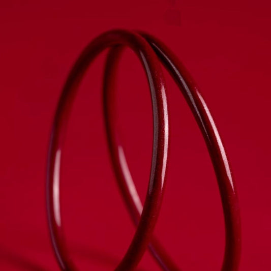 Cinnabar Natural Raw Ore Heart Sutra Bracelet