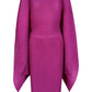 Elegant V-Neck Pleated Dress