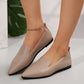 Simple Pointed Snake Pattern Flat Pumps Foreign Trade Slip-on Lazy Shoes