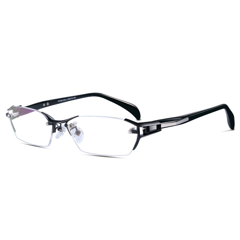 Glasses Frame Rimless Pure Titanium Glasses Frame Women