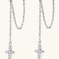 Moissanite 925 Sterling Silver Cross Earrings