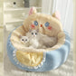 Cute Cat Bed For Indoor Cute Cat Dog Bed Tent With Removable Washable Cushioned Cat Cave Dog Bed Calming Fluffy Plush Dog Bed Puppy Bed Hug Sleep Cuddle Pet Bed