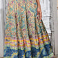 Printed Elastic Waist Skirt