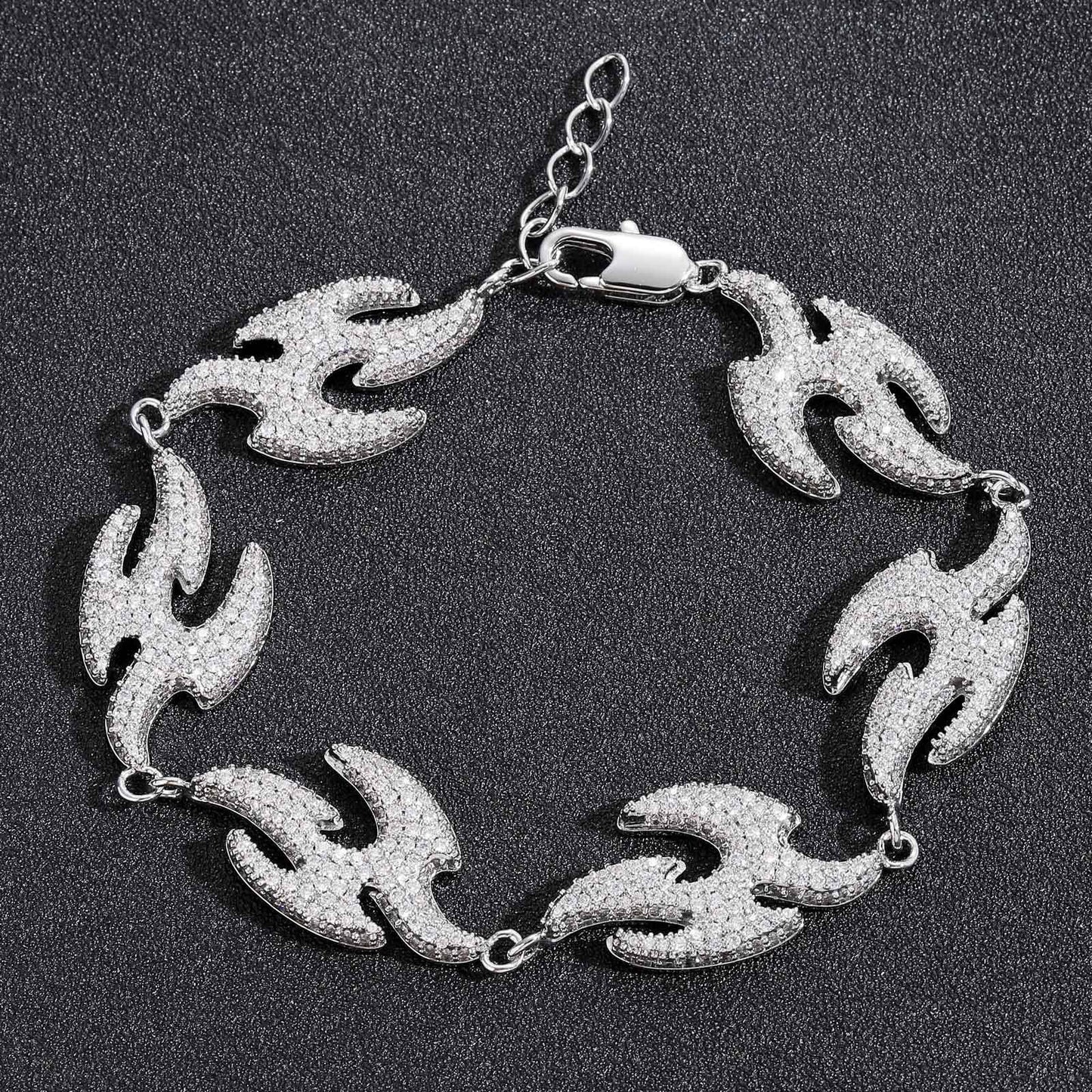 Hip Hop Ear Accessories Flying Swallow Bracelet Micro Diamond Geometric Irregular Swallow Bracelet