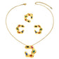 Women's Necklace Suit Colored Diamond Niche