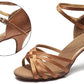 Women's Salsa Bachata Ballroom Dance Shoes Tan
