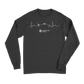 Fishing Cardiogram Men Long Sleeve Shirt